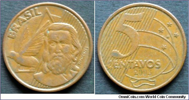 Brazil 5 centavos.
2003