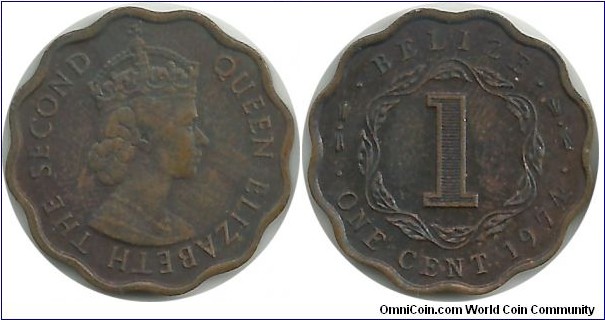 Belize 1 Cent 1974
