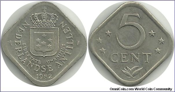 Nederlandse Antillen 5 Cents 1982