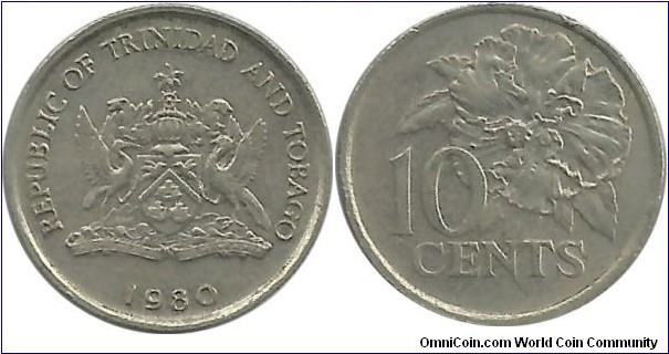 Trinidad&Tobago 10 Cents 1980