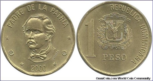 DominicanRepublic 1 Peso 2000
