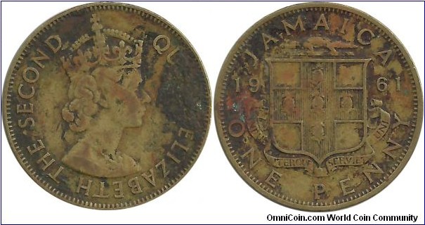Jamaica 1 Penny 1961