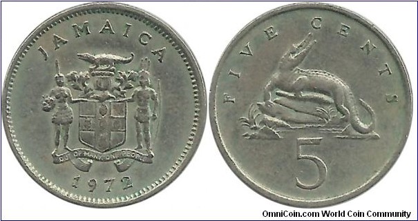 Jamaica 5 Cents 1972
