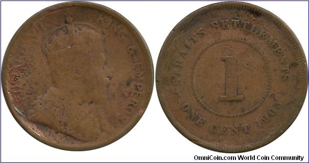 StraitsSettlements 1 Cent 1903