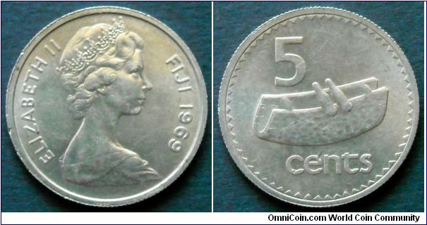 Fiji 5 cents.
1969