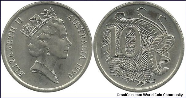 Australia 10 Cents 1990