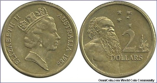 Australia 2 Dollars 1988