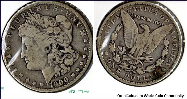 1900-O Morgan Dollar
Fine, 