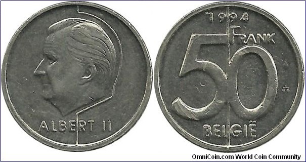 Belgium 50 Francs 1994-Dutch