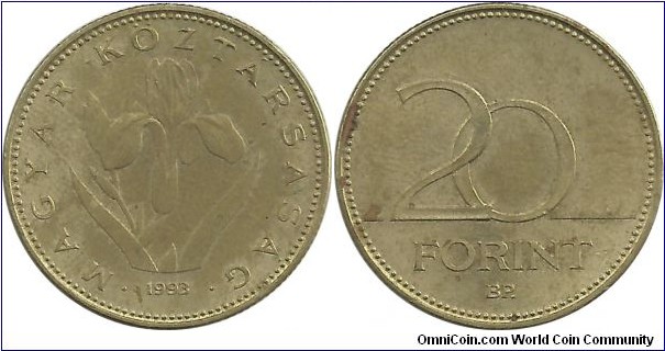 Hungary 20 Forint 1993