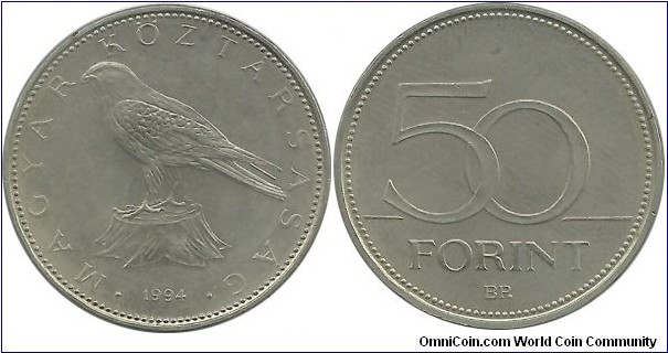 Hungary 50 Forint 1994
