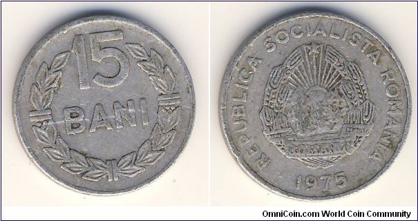 15 Bani (Socialist Republic of Romania // Aluminium)