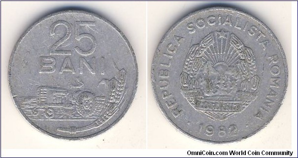 25 Bani (Socialist Republic of Romania // Aluminium)