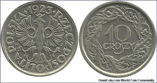 Poland 10 Groszy 1923