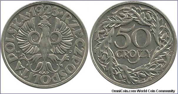 Poland 50 Groszy 1923