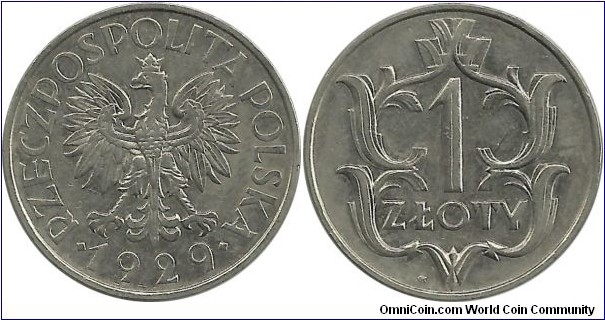 Poland 1 Zloty 1929