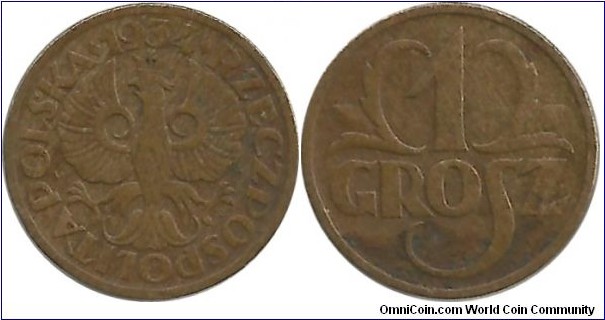 Poland 1 Grosz 1934