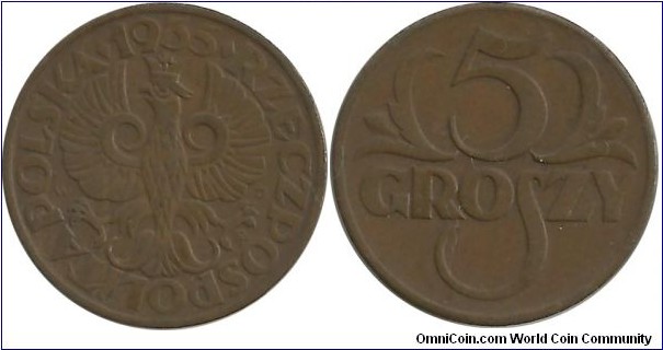 Poland 5 Groszy 1935