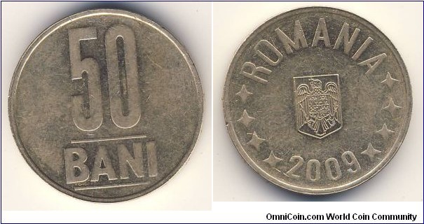 50 Bani (Romania-European Union Republic / Eagle without crown // Nickel brass)