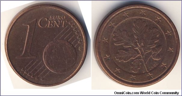 1 Euro Cent (European Union - Federal Republic of Germany // Copper plated steel) 