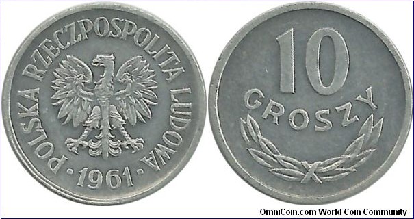 Poland 10 Groszy 1961