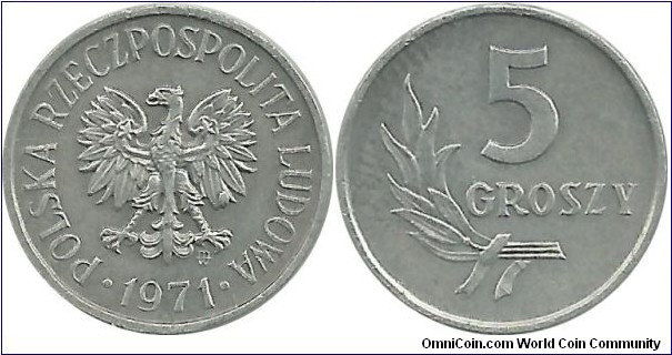 Poland 5 Groszy 1971