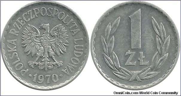 Poland 1 Zloty 1970