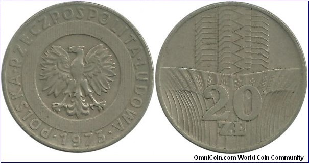 Poland 20 Zlotych 1973