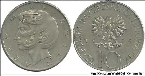 Poland 10 Zlotych 1976