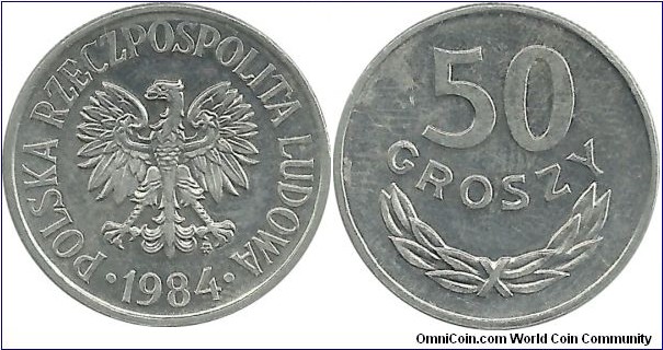 Poland 50 Groszy 1984