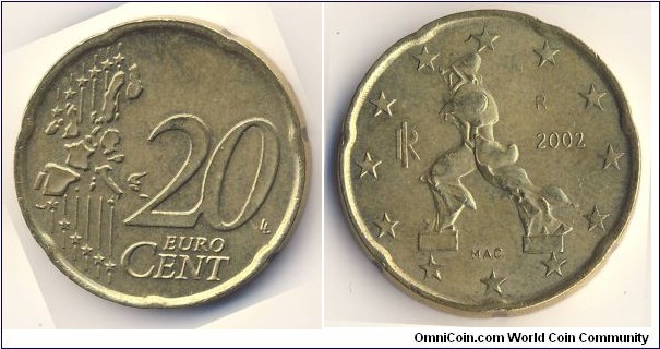 20 Euro Cent (European Union - Italian Republic // Nordic Gold)