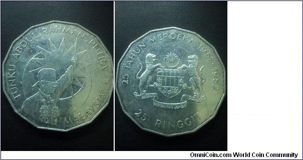 25th anniversary of independence : RM25. 500Silver