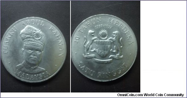 2OTH ANNIVERSARY OF INDEPENDENCE : RM1 COPPER-NICKEL