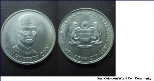 4th MALAYSIA PLAN : RM  1 : COPPER-NICKEL