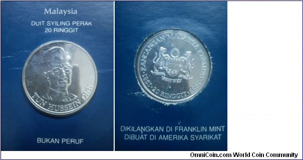 4TH MALAYSIA PLAN : RM20 SILVER