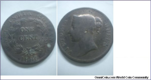 EAST INDIA COMPANY - QUEEN VICTORY : 1 CENT COPPER.