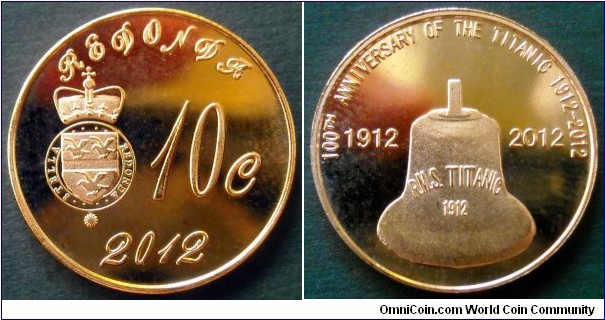 Redonda 10 cents.
2012, Titanic