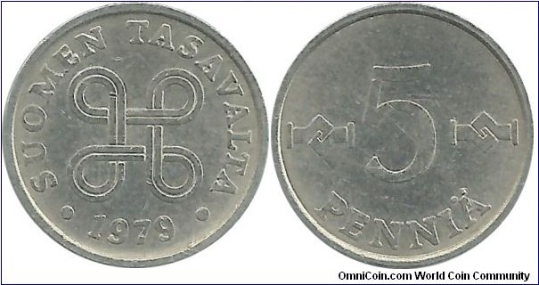 Finland 5 Penniä 1979