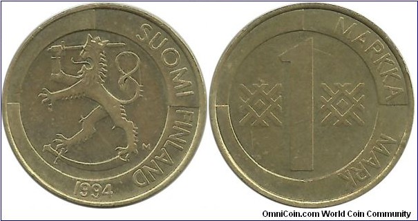 Finland 1 Markka 1994