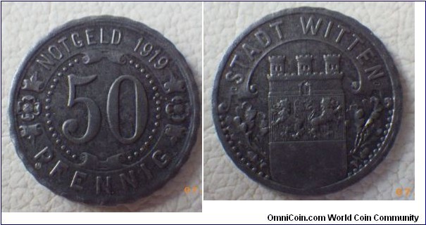 50 Pfennig ; Stadt Witten