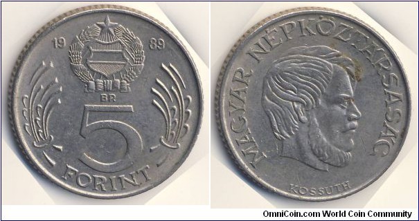 5 Forint (Hungarian People's Republic // Copper-Nickel)