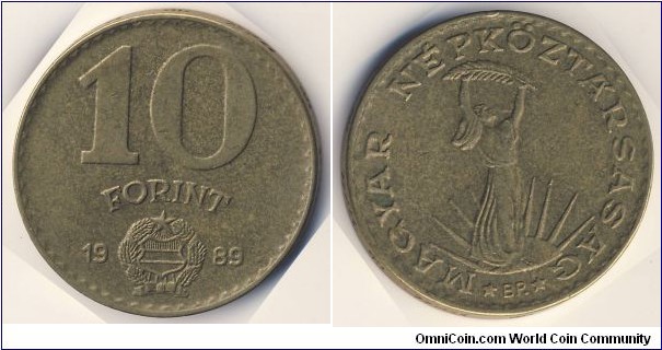 10 Forint (Hungarian People's Republic // Aluminium-Bronze)