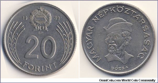 20 Forint (Hungarian People's Republic // Copper-Nickel)
