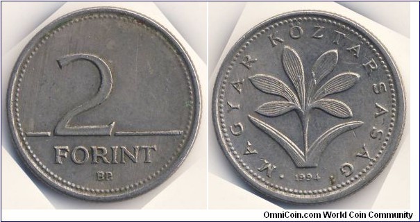 2 Forint (Hungarian Republic // Copper-Nickel)