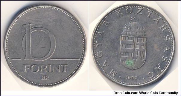10 Forint (Hungarian Republic // Copper-Nickel)
