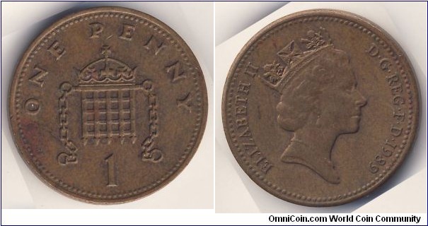 1 Penny (United Kingdom / Queen Elizabeth II // Bronze 3.56g)