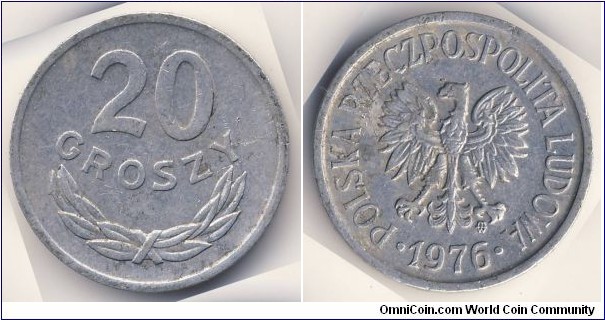 20 Groszy (Polish People's Republic // Aluminium)