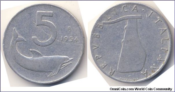 5 Lire (Italian Republic // Aluminium)