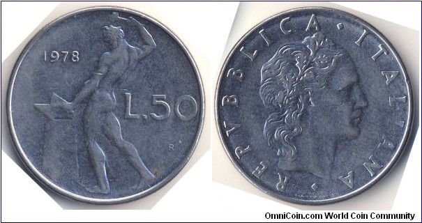 50 Lire (Italian Republic // Acmonital Alloy)