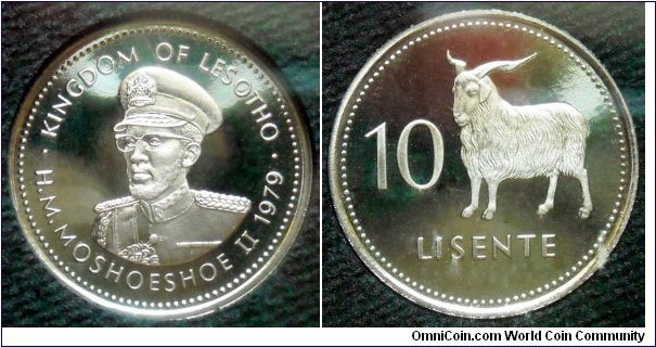 10 lisente.
1979, Proof.